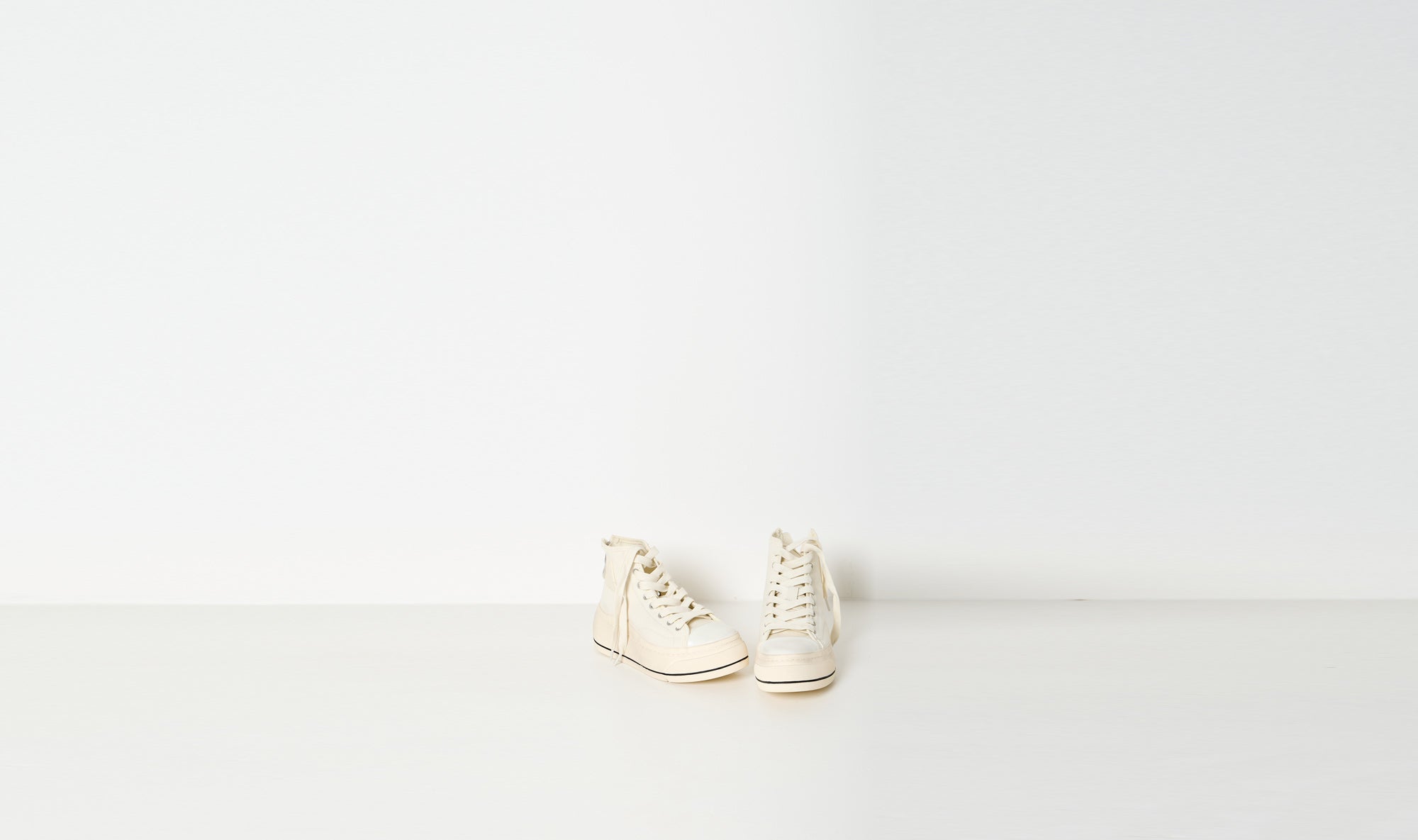 cream sneakers
