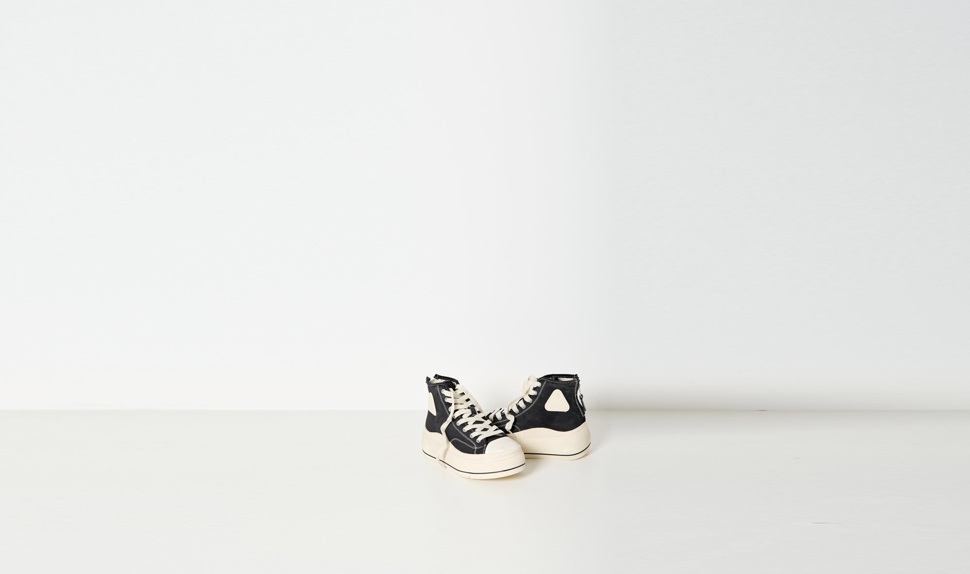 black sneakers