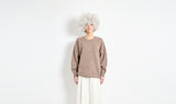 brown wool blend sweater