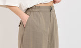 grey beige polyester trousers