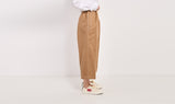 brown linen cotton trousers