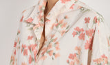 flowers pattern pvc cotton shirt