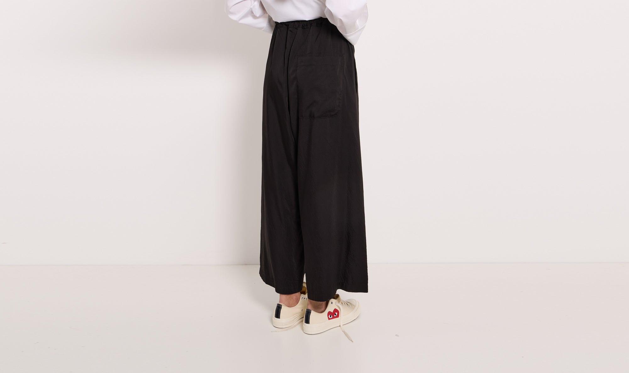 black cupro trousers Après Paris