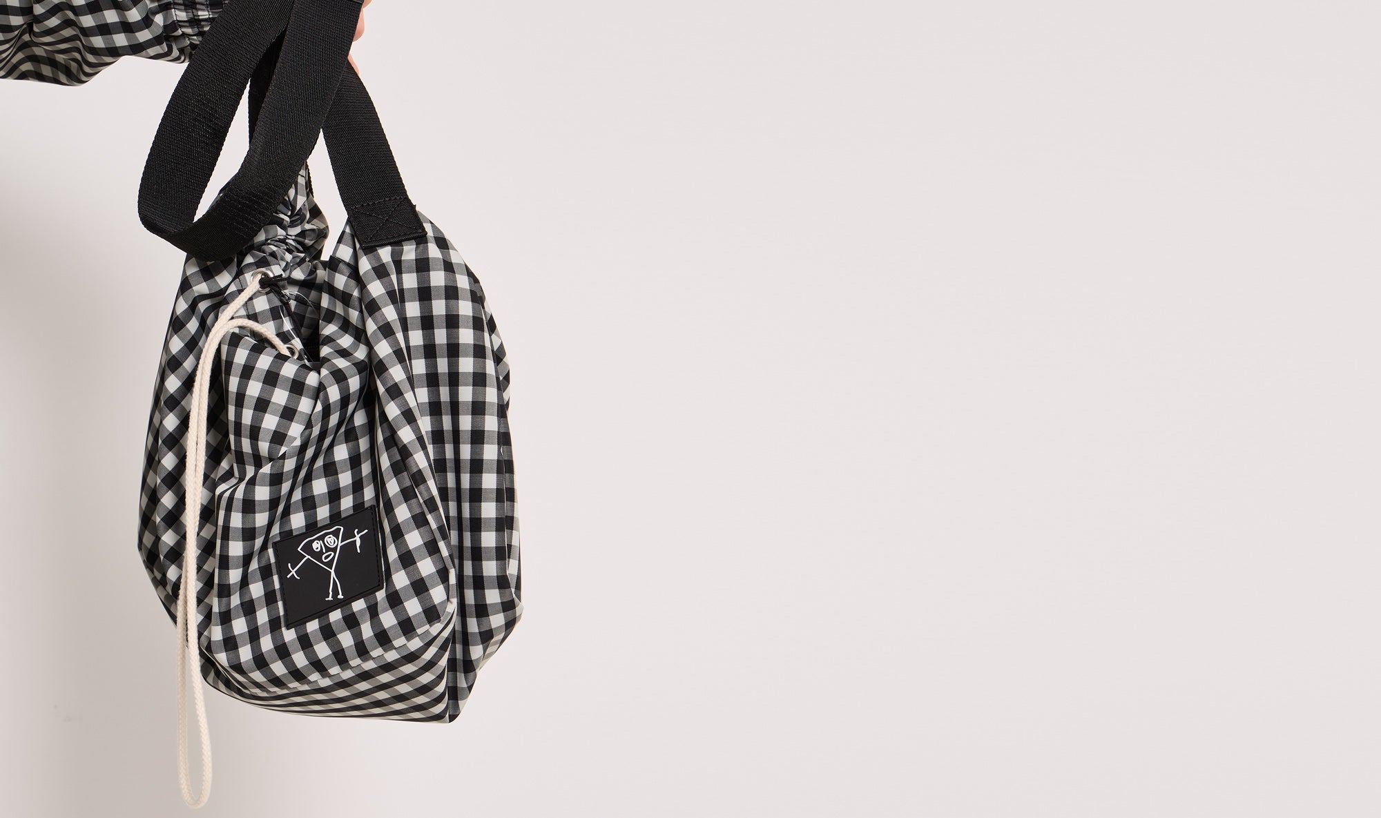 black white check outfit Après Paris