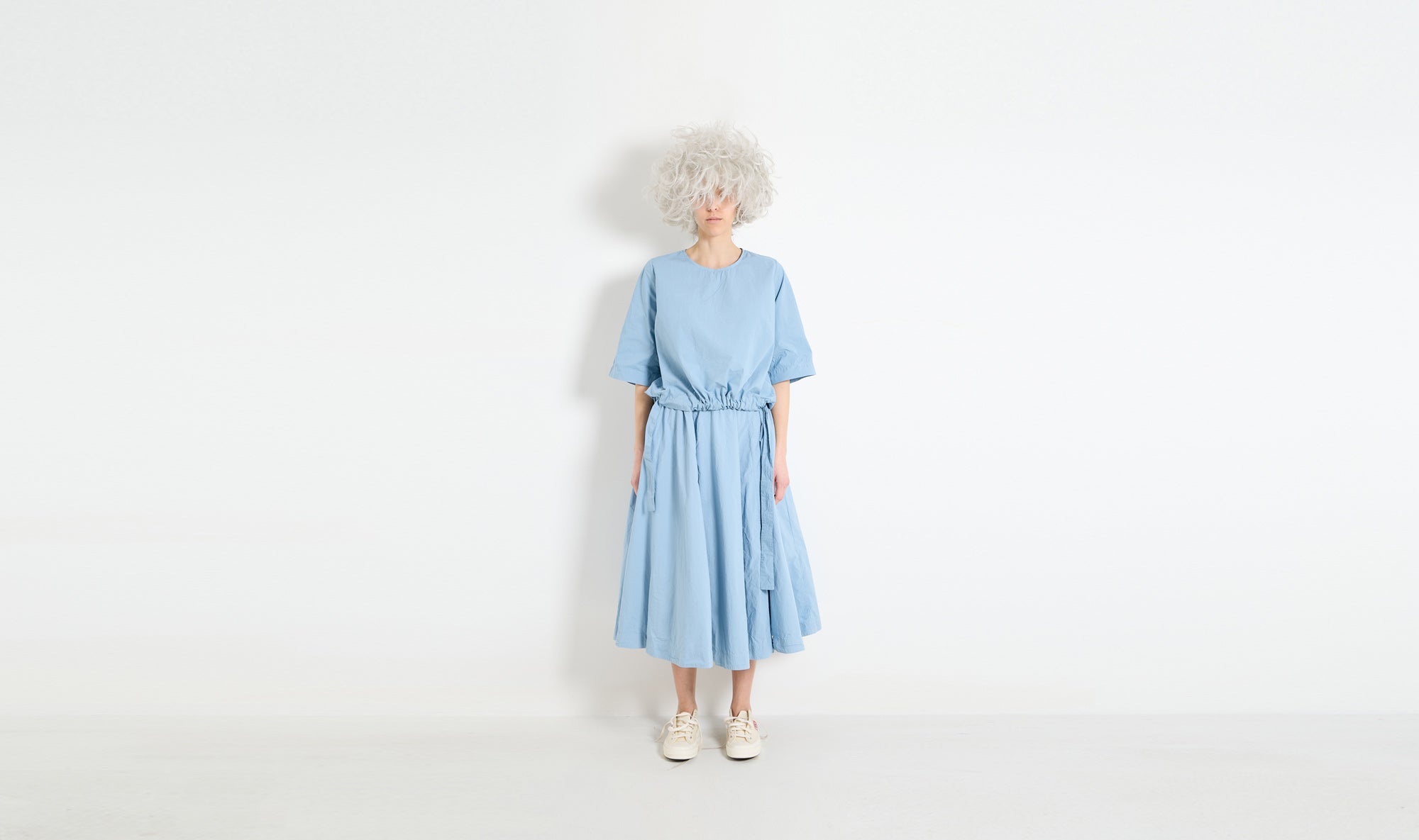 light blue cotton outfit