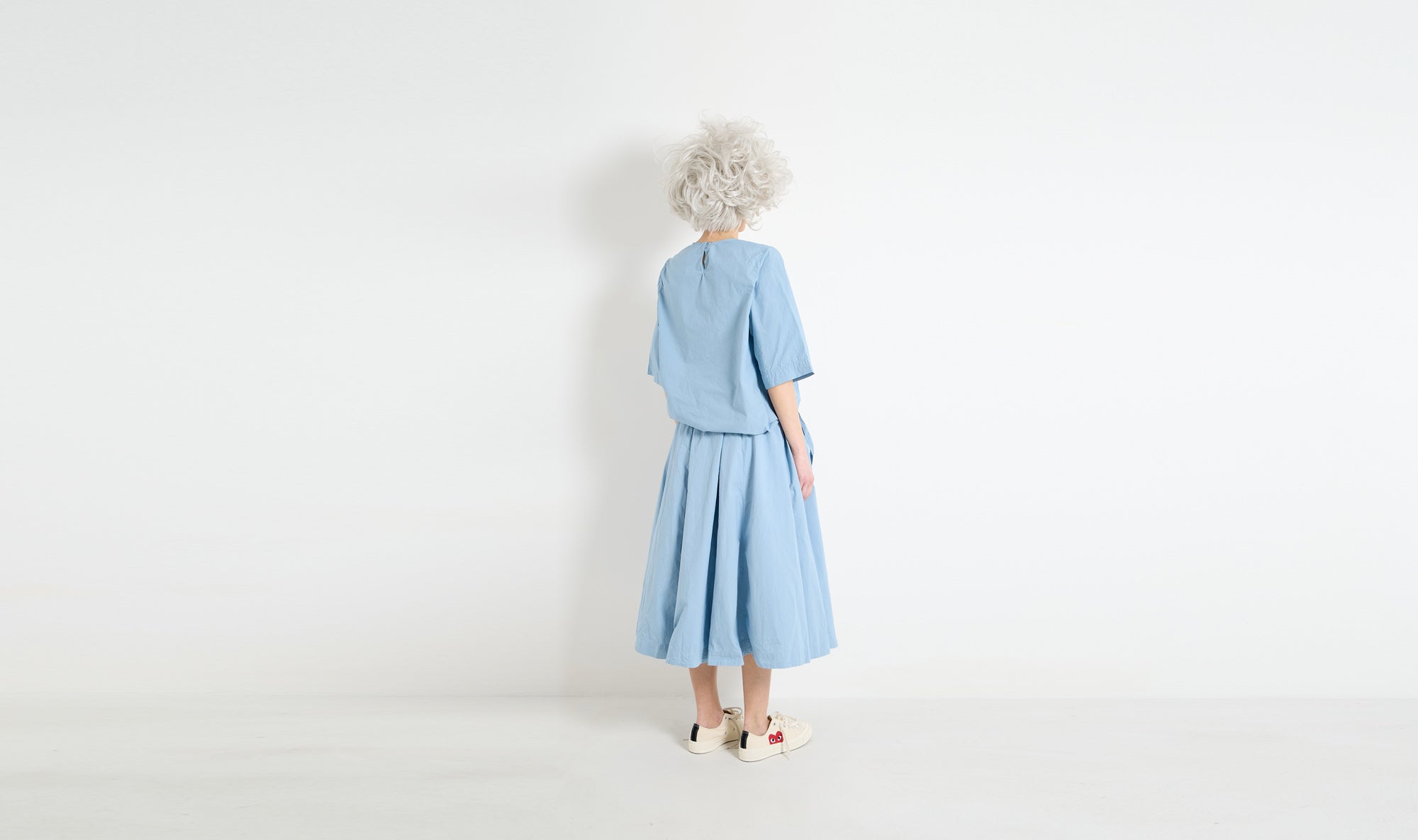 light blue cotton outfit