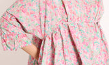 pink flowers cotton tunic