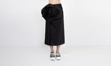 black silk polyester skirt