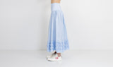 sky blue cotton skirt