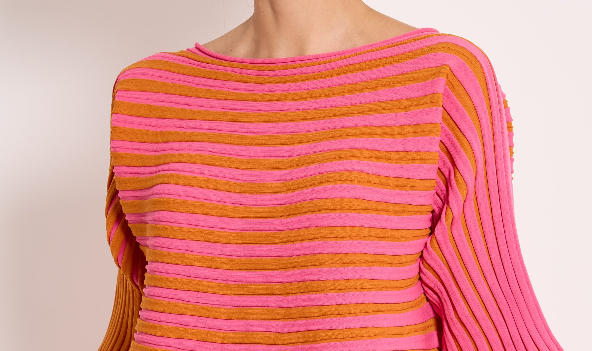 orange pink flared tunic Après Paris