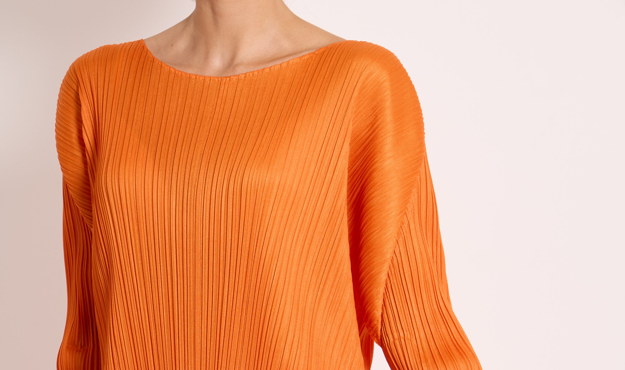 orange plissé tunicPLEATS PLEASE ISSEY MIYAKE