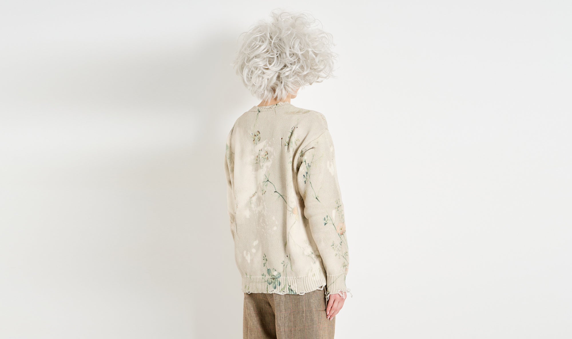 floral cashmere sweater