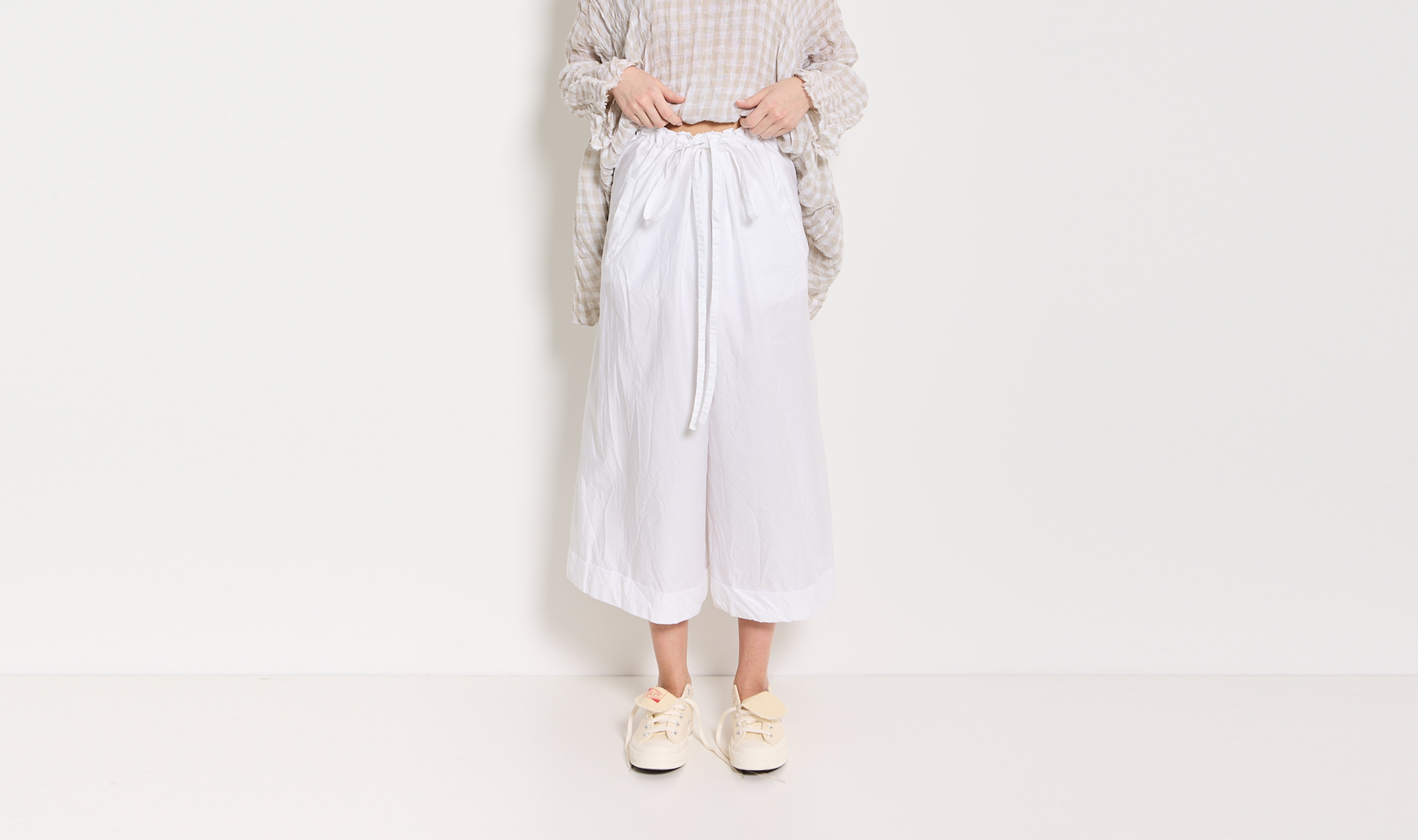 white cotton trousers Après Paris