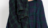 black green tartan scarf