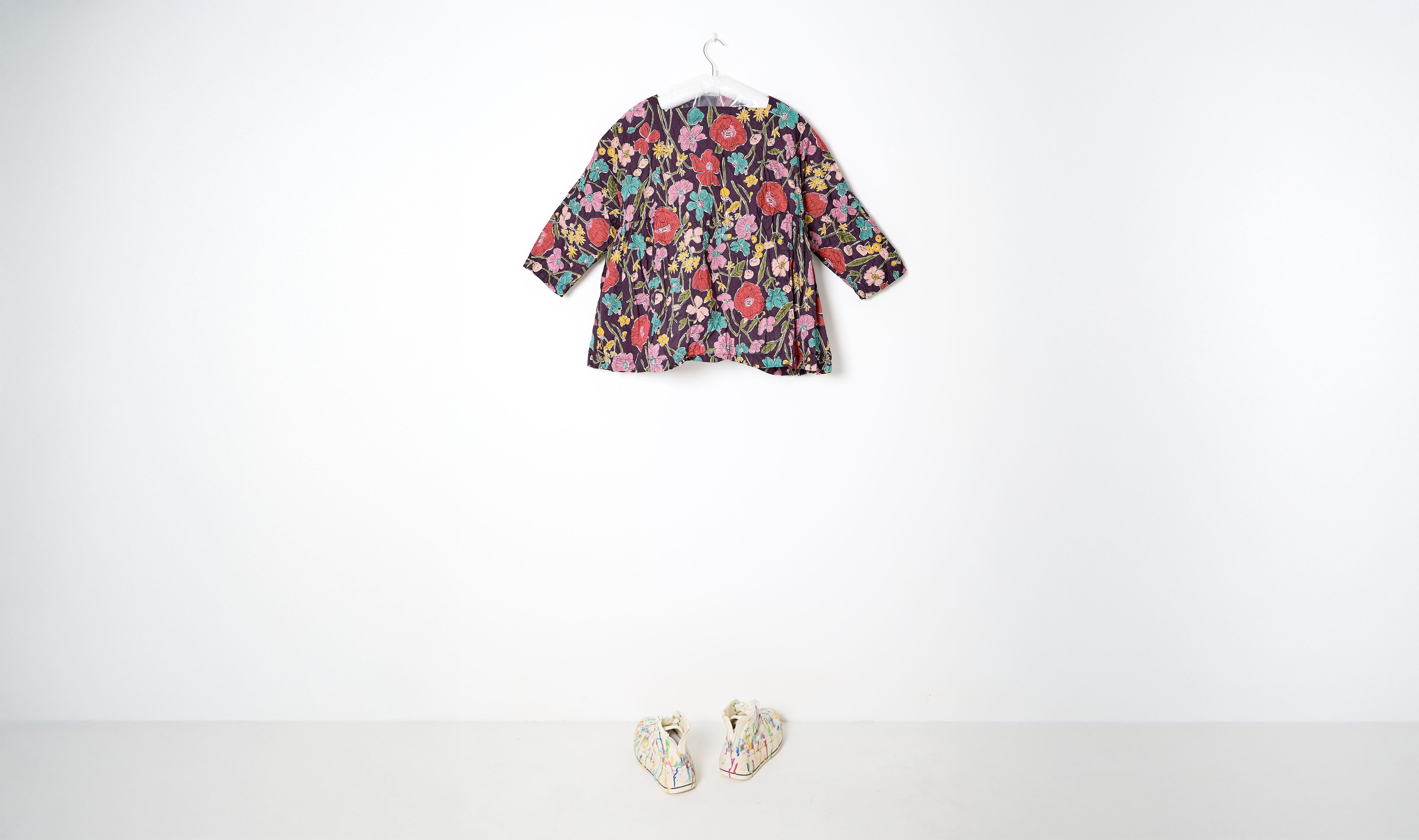 Stylized Floral Blouse