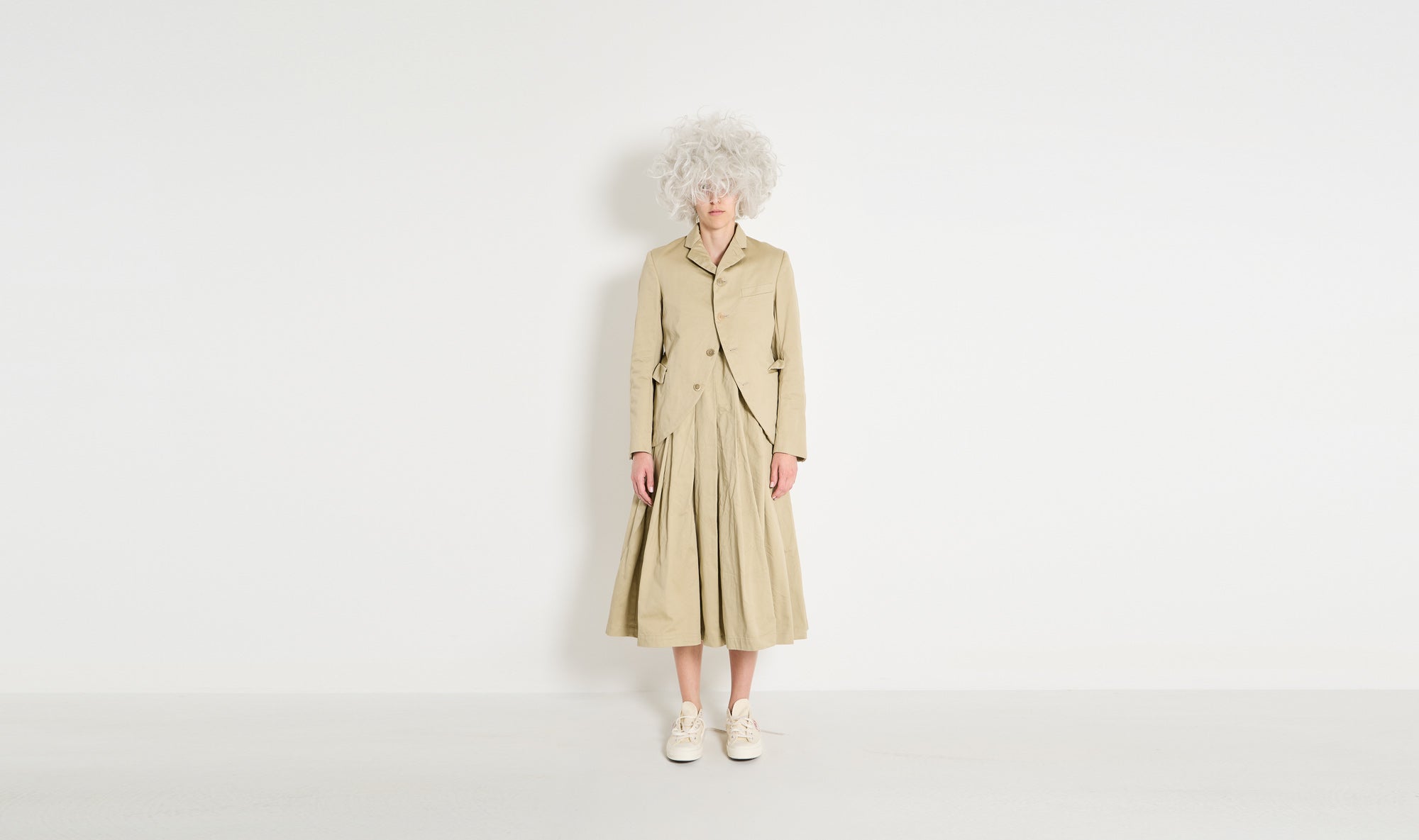 beige darker buttons jacket