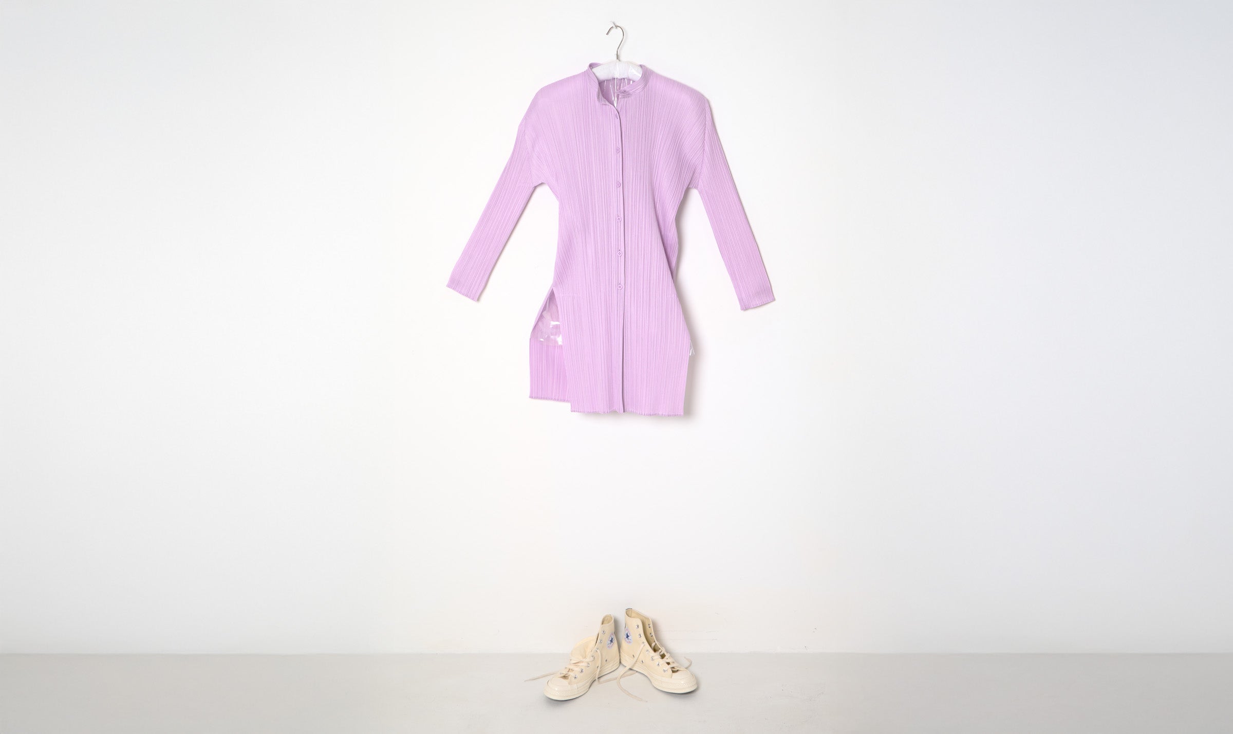 Pink Pleated Chemise