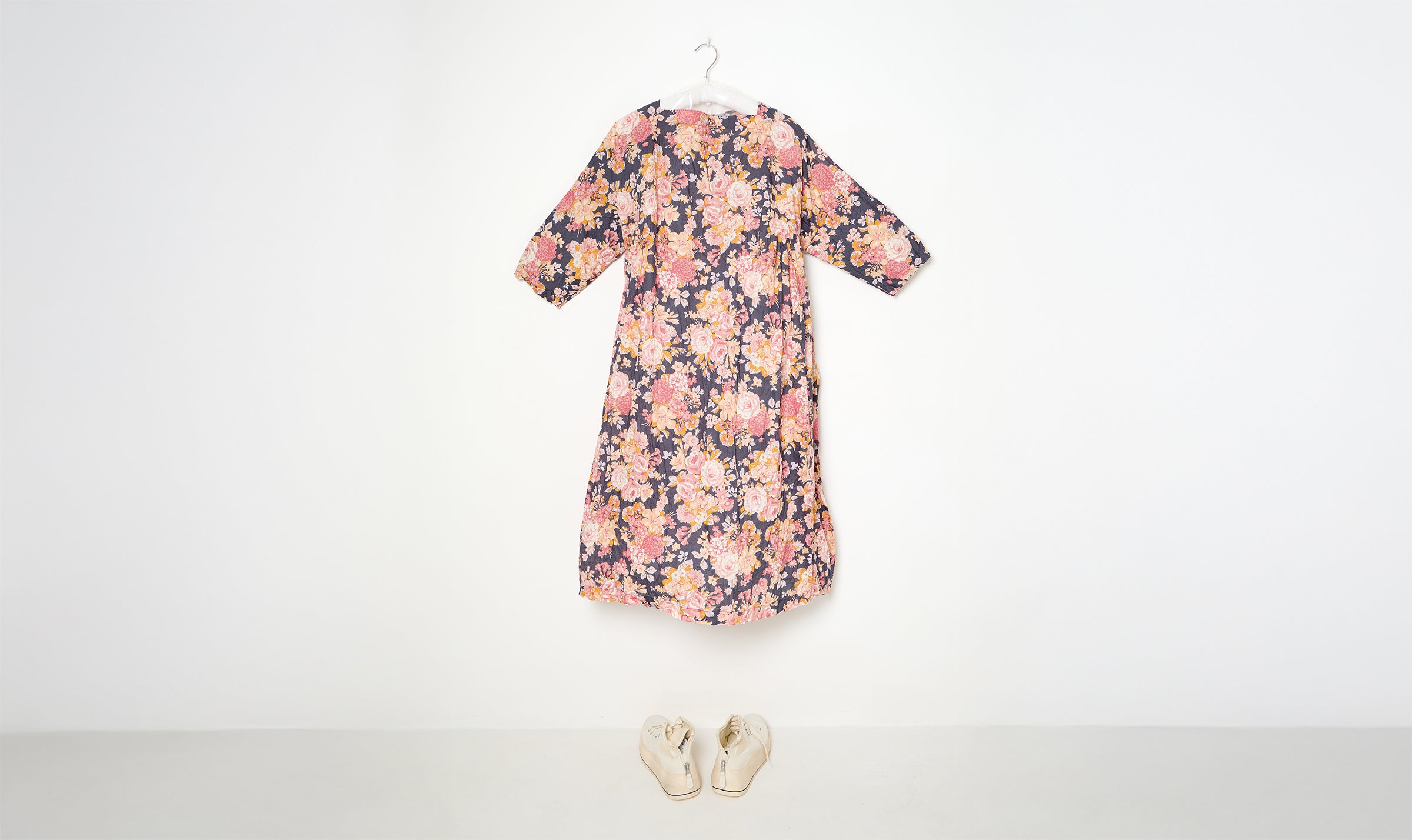 newpride blue/pink floral print cotton dress