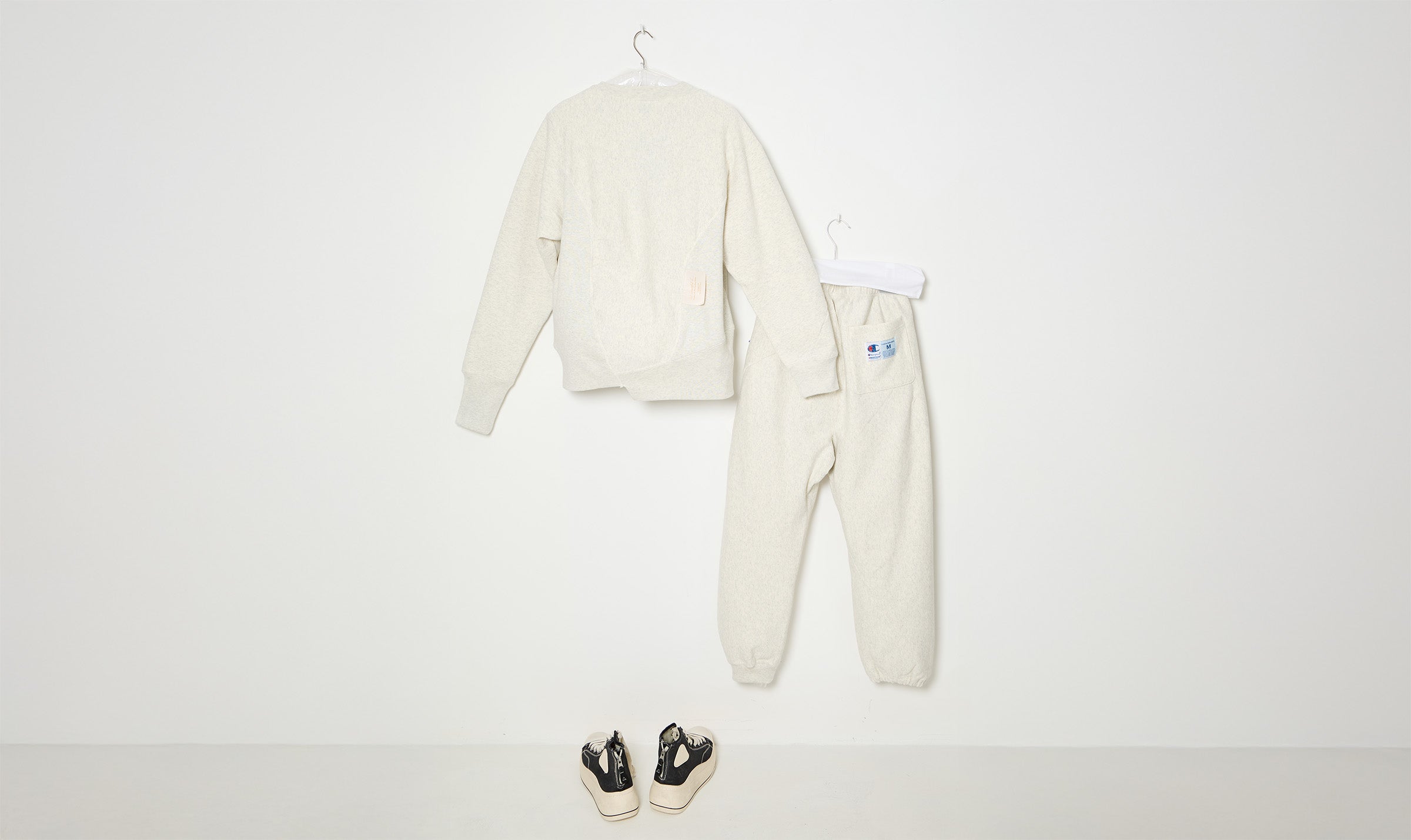 undercover x champion off white cotton jersey outfit