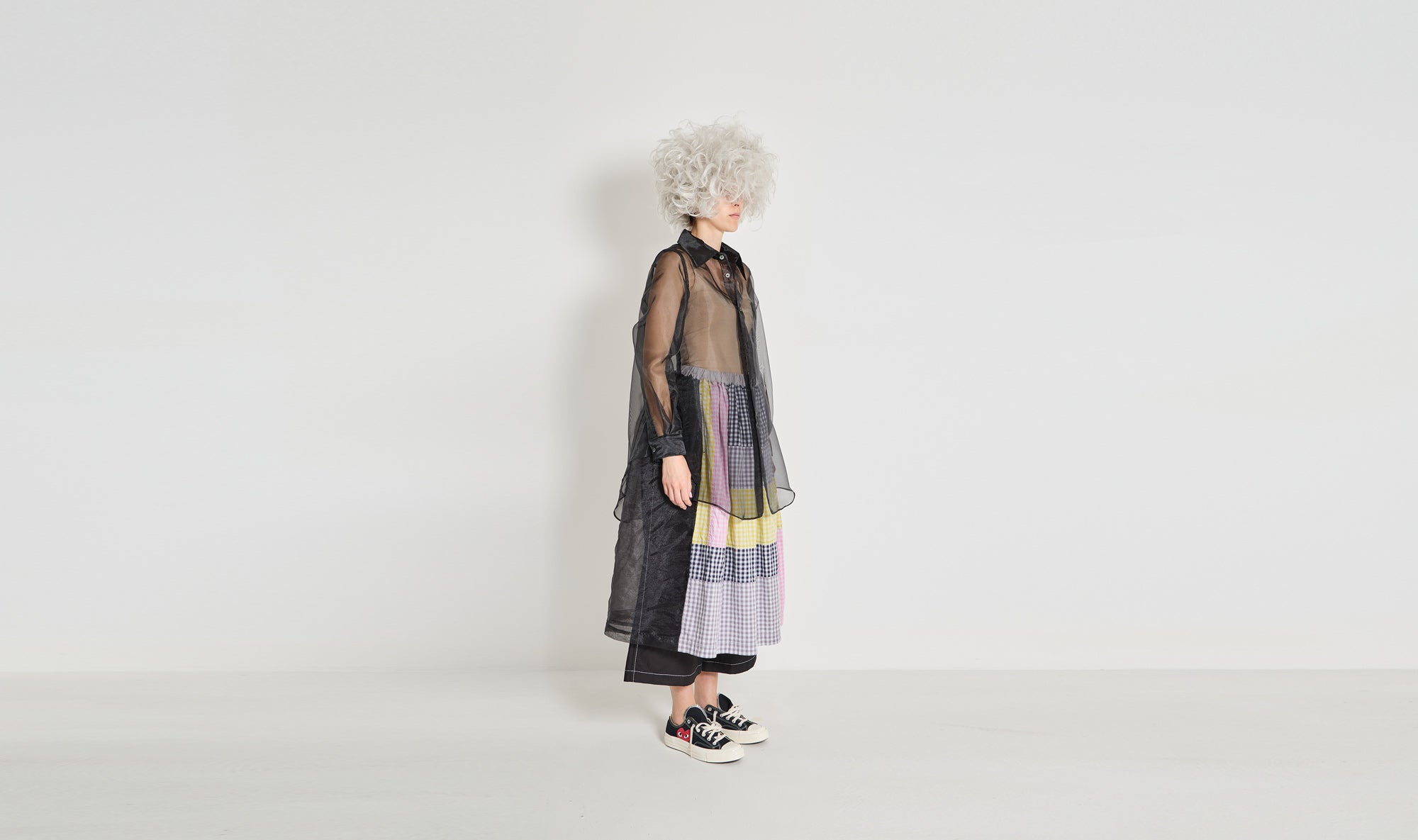 multicolor tulle cotton skirt