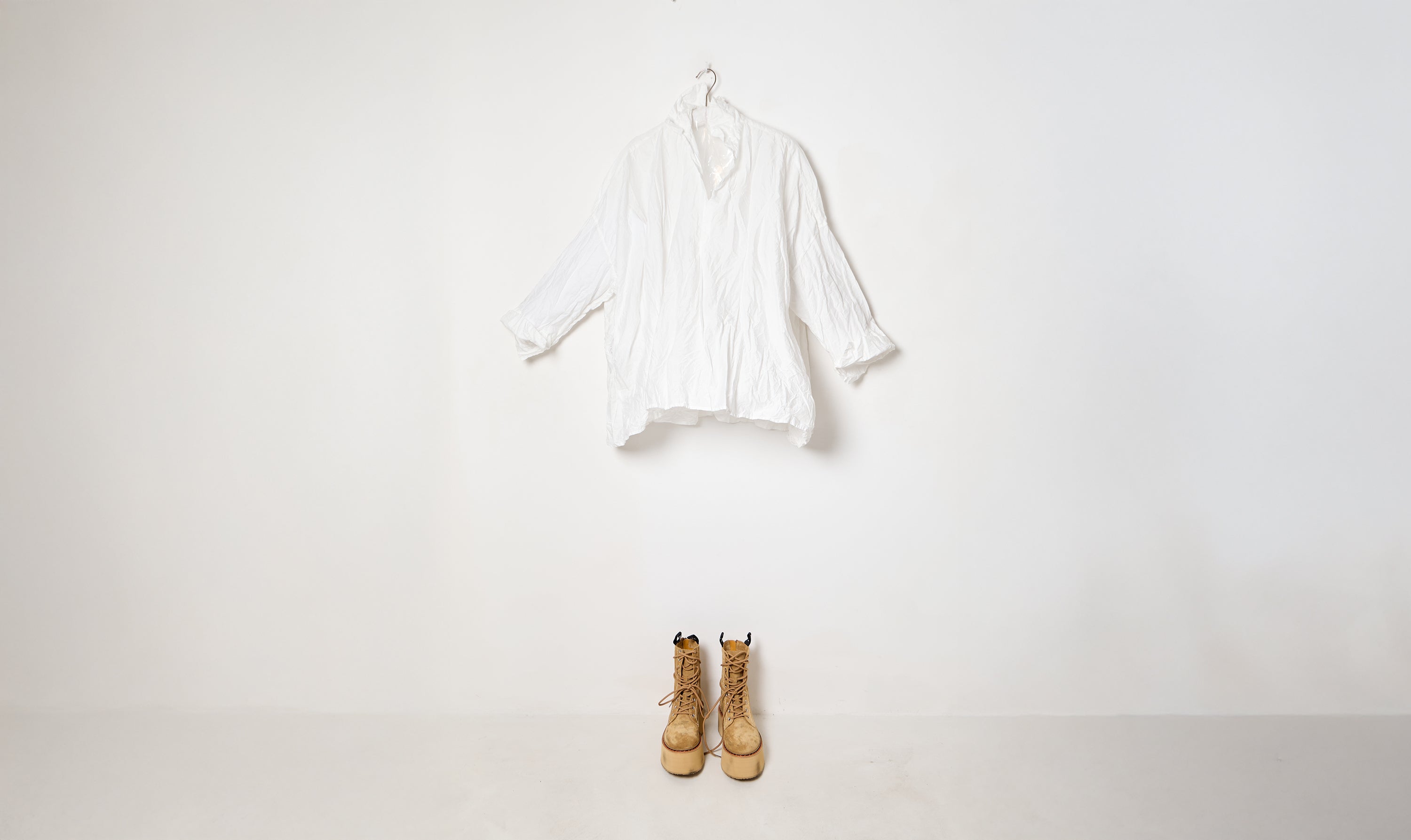 Shirt Lampone Di Manica Lunga Lavata