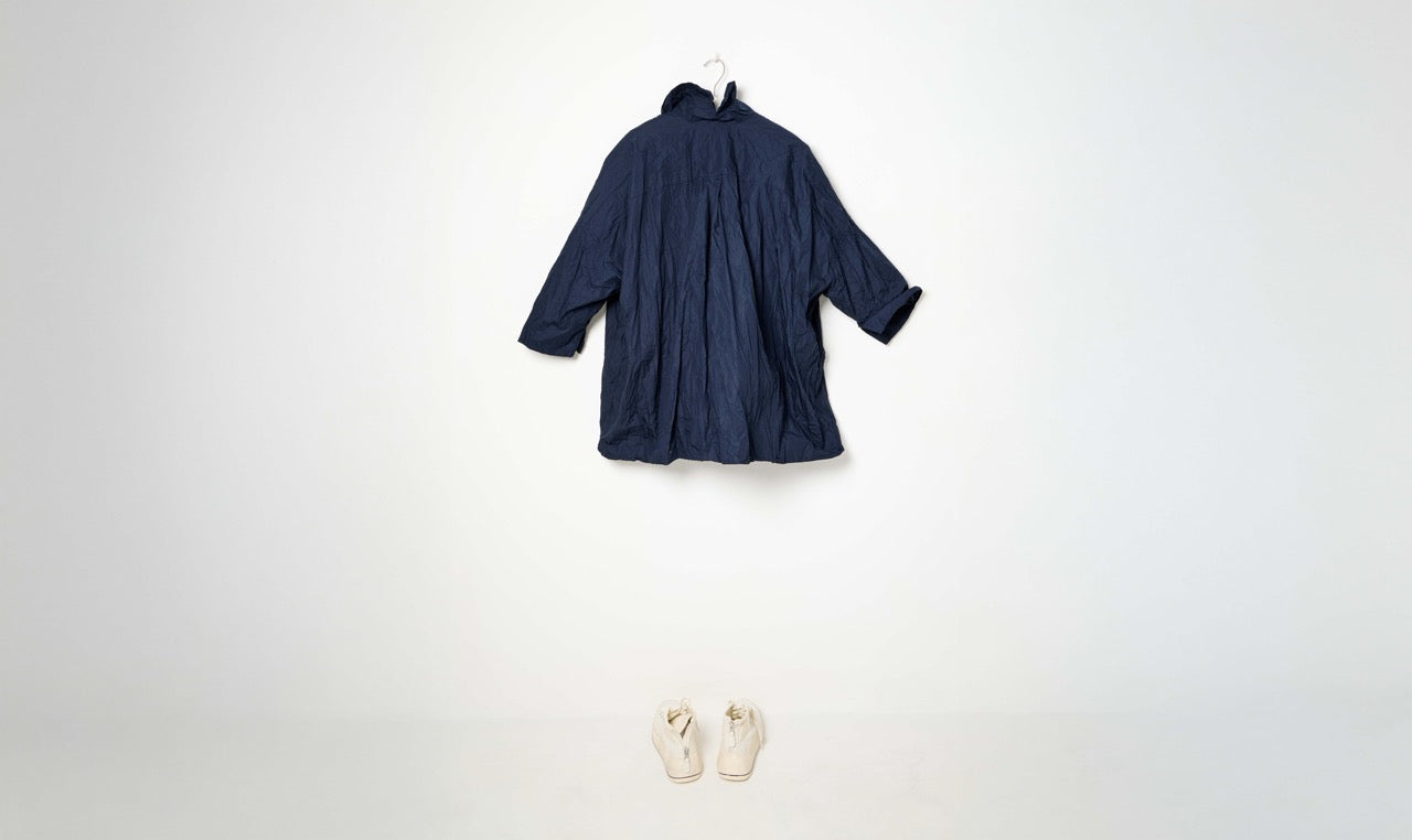 washed blue cotton shirt