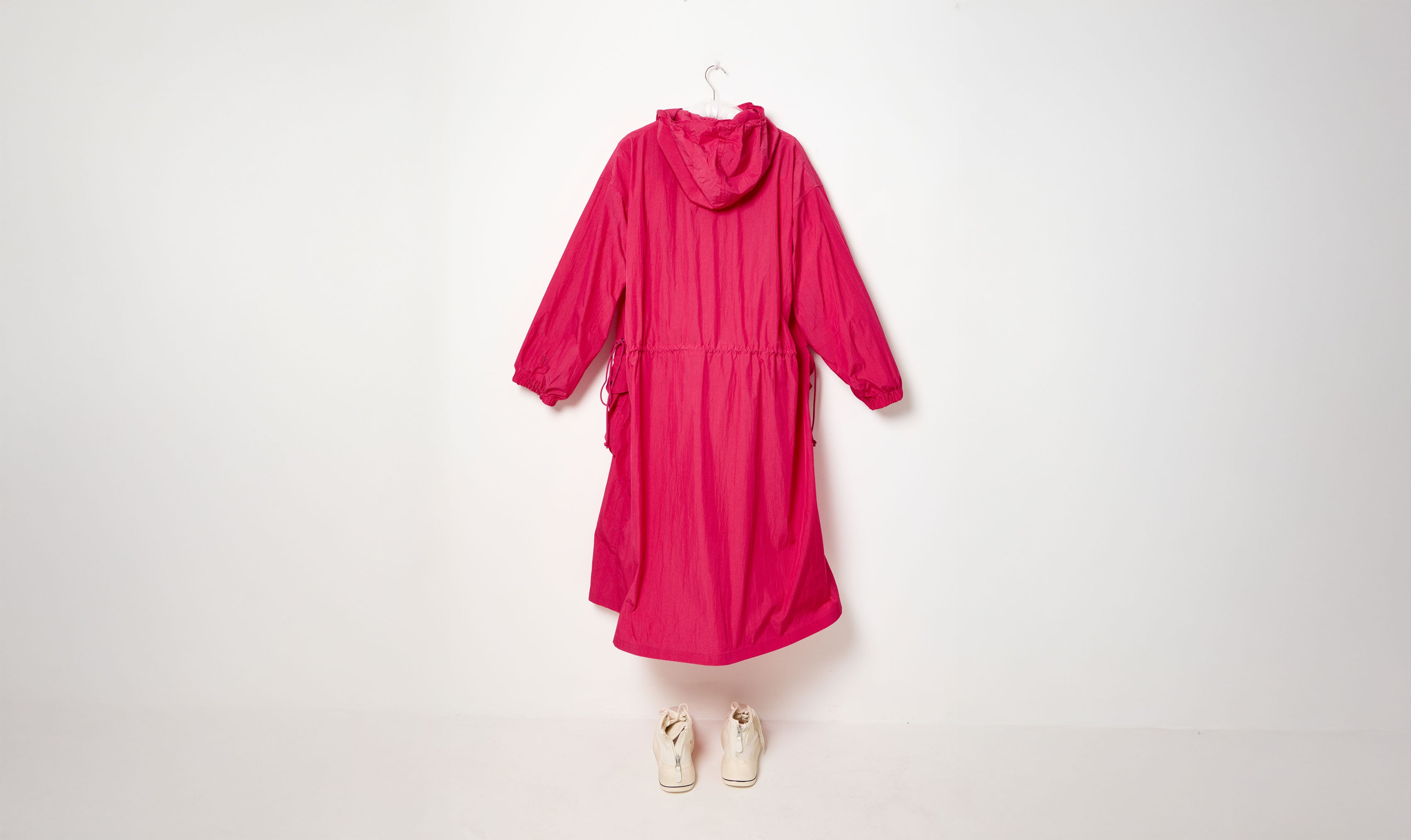 fucsia lightweight linen overcoat