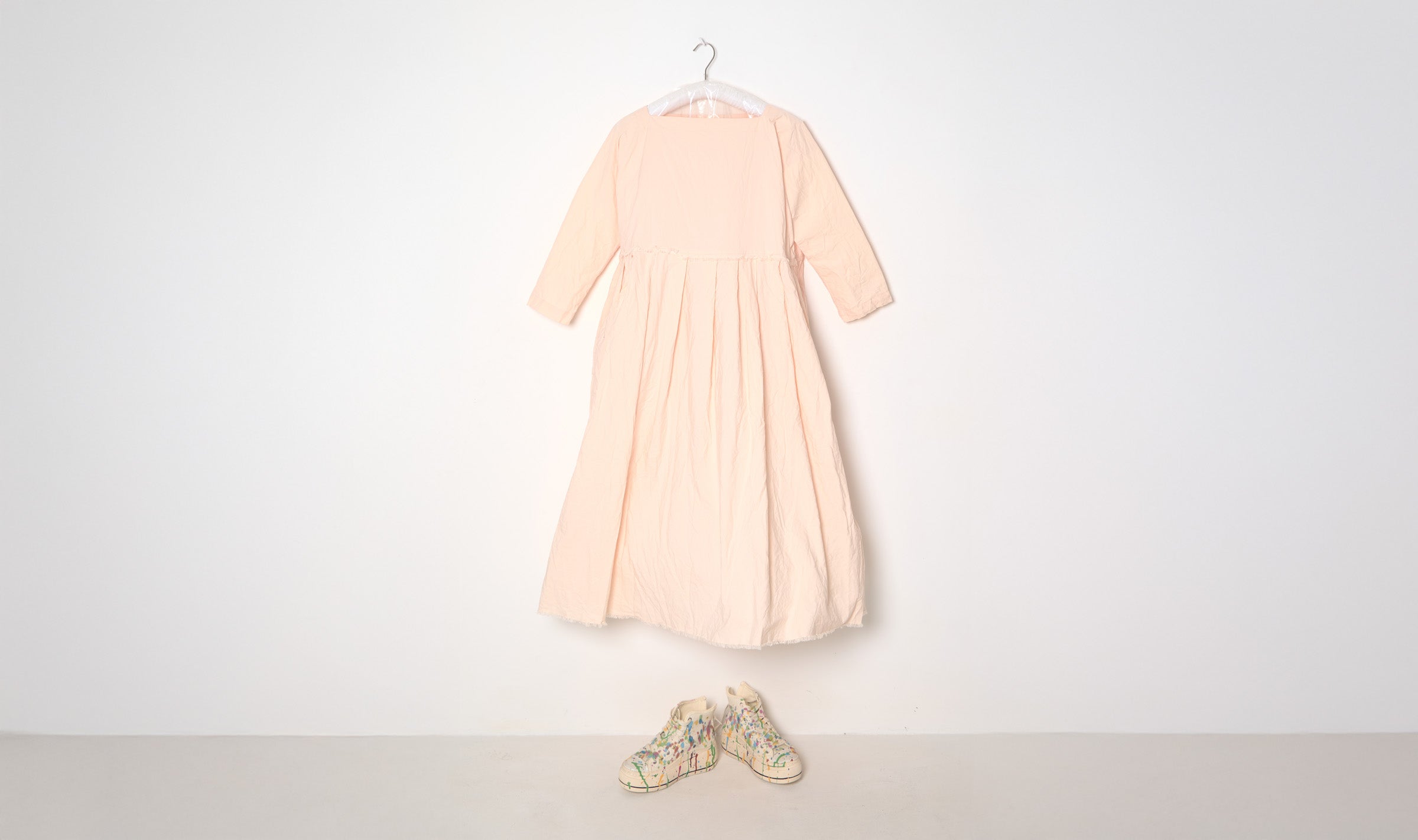 Pale Pink Cotton Dress