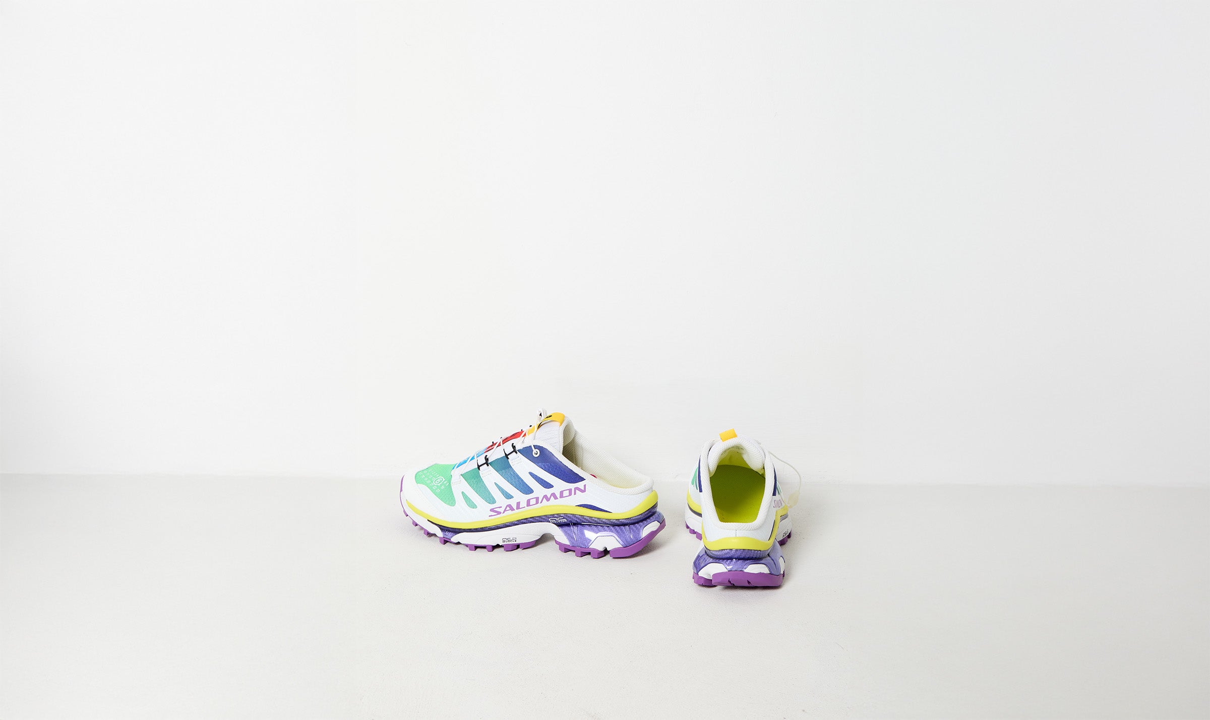 multicolor mm6 x salomon hiking sneakers