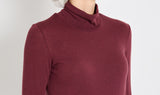 bordeaux light turtleneck sweater