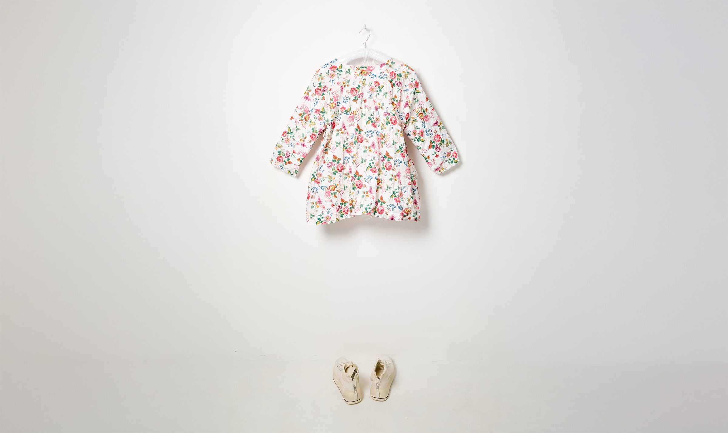 washed floral print painter shirt