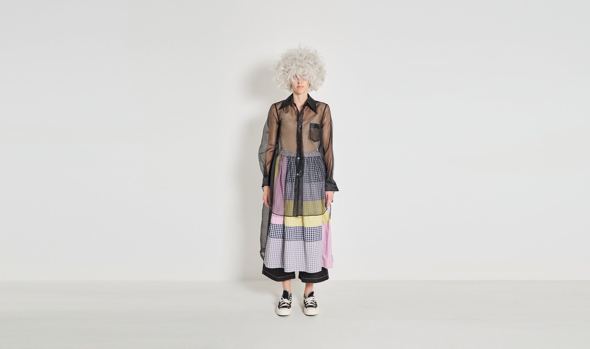 multicolor tulle cotton skirt