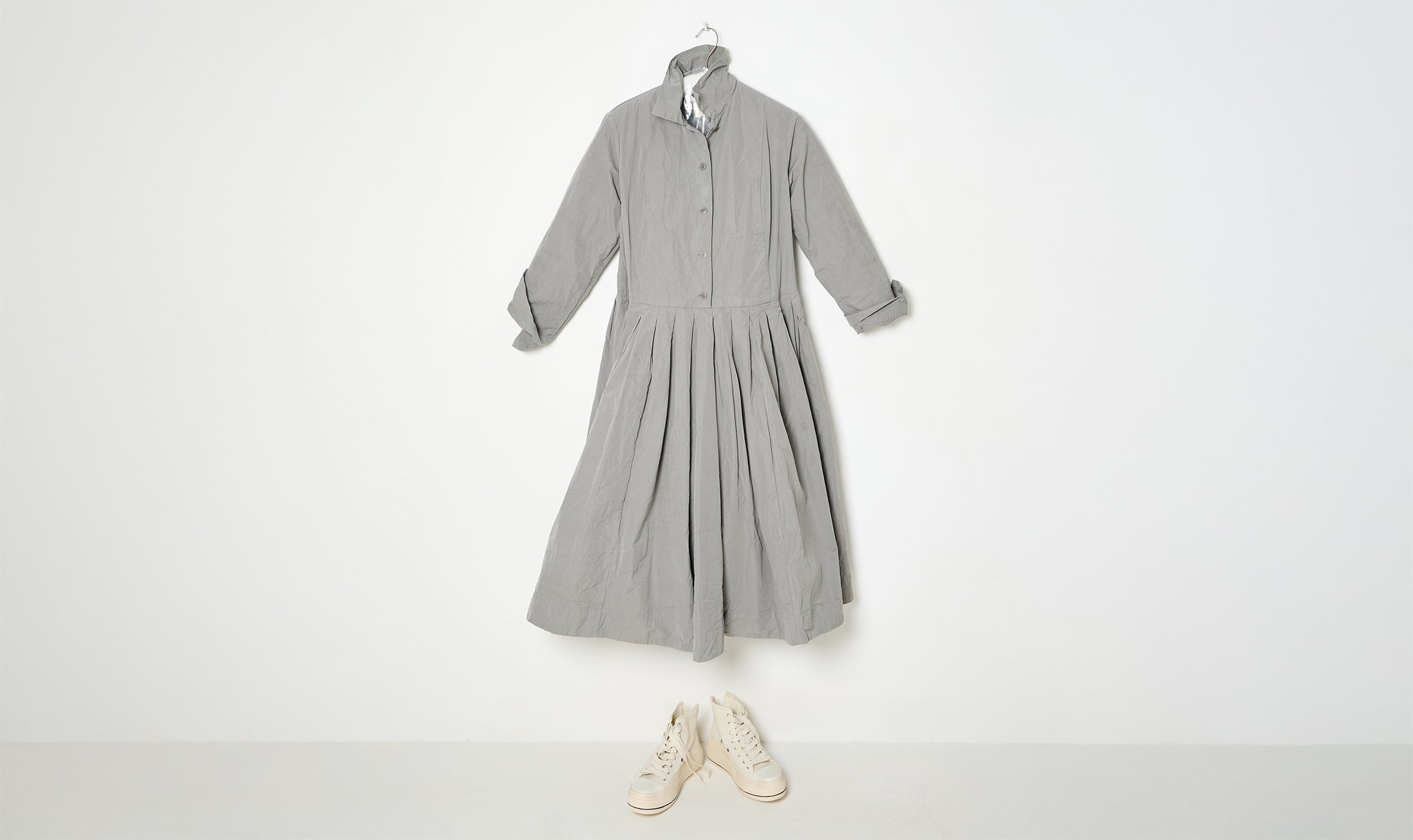 grey cotton dress