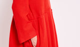 red cashmere dress