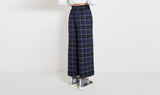 black blue tartan trousers