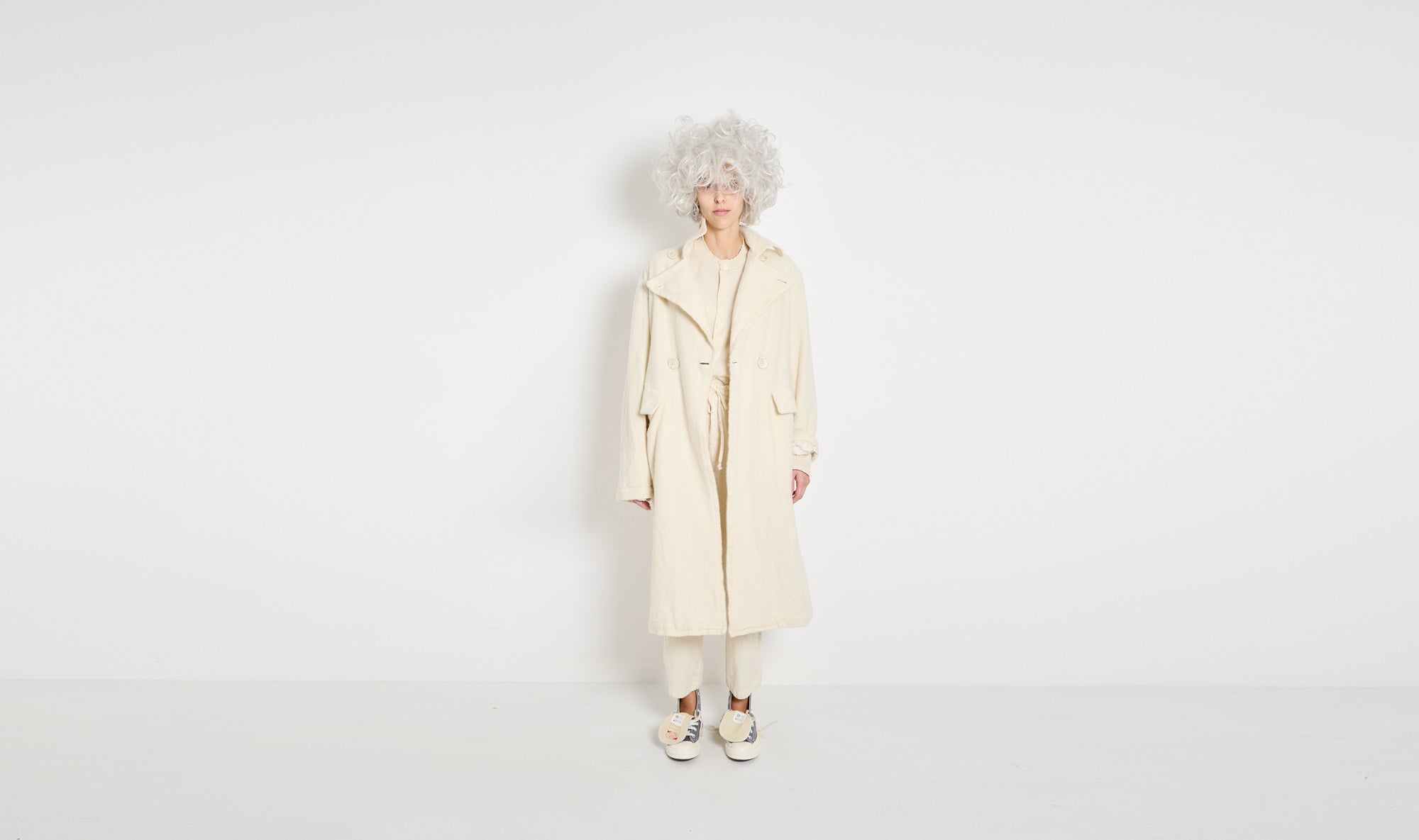 cream wool coat