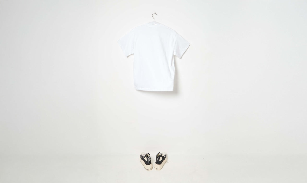 screen printed white t-shirt