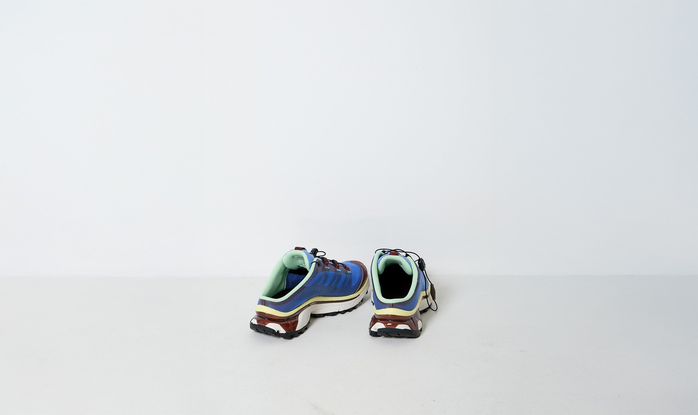 mm6 x salomon blue hiking shoes