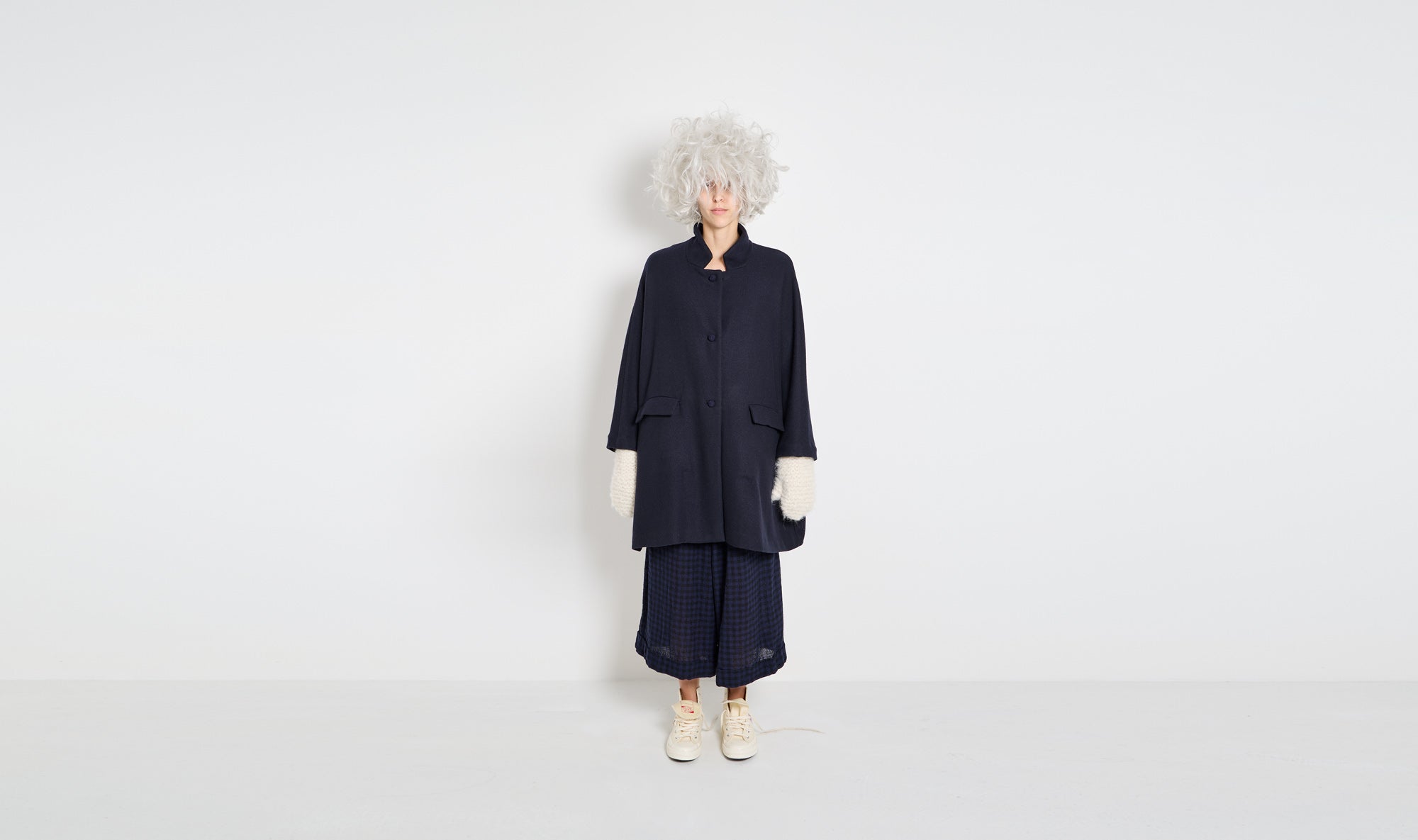 navy wool coat