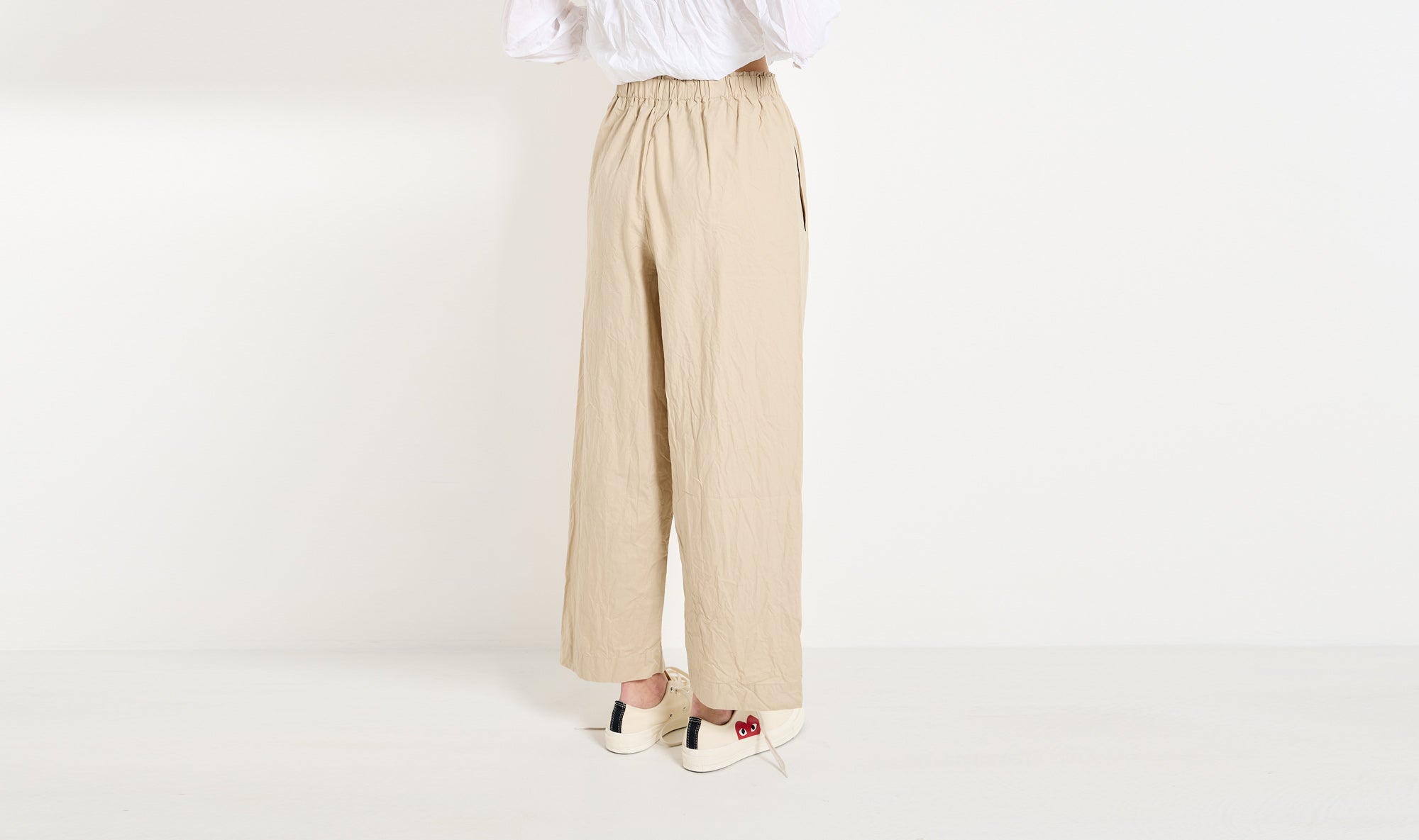 natural beige cotton trousers