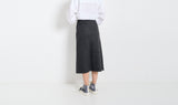dark grey wool skirt