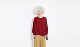 red grey wool nylon sweater