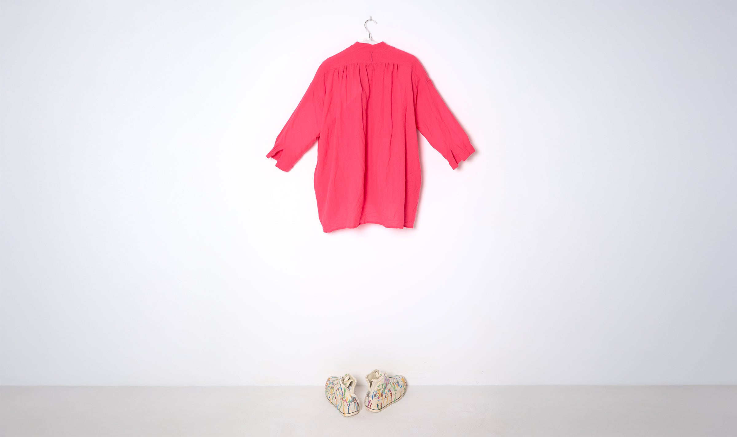Fucsia Wool Gauze Tunic