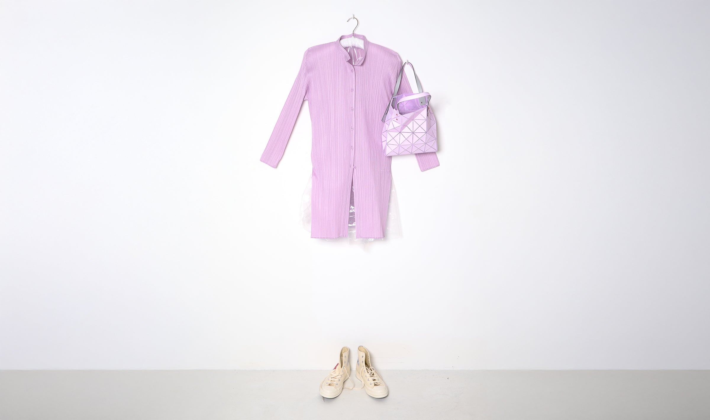 Pink Pleated Chemise