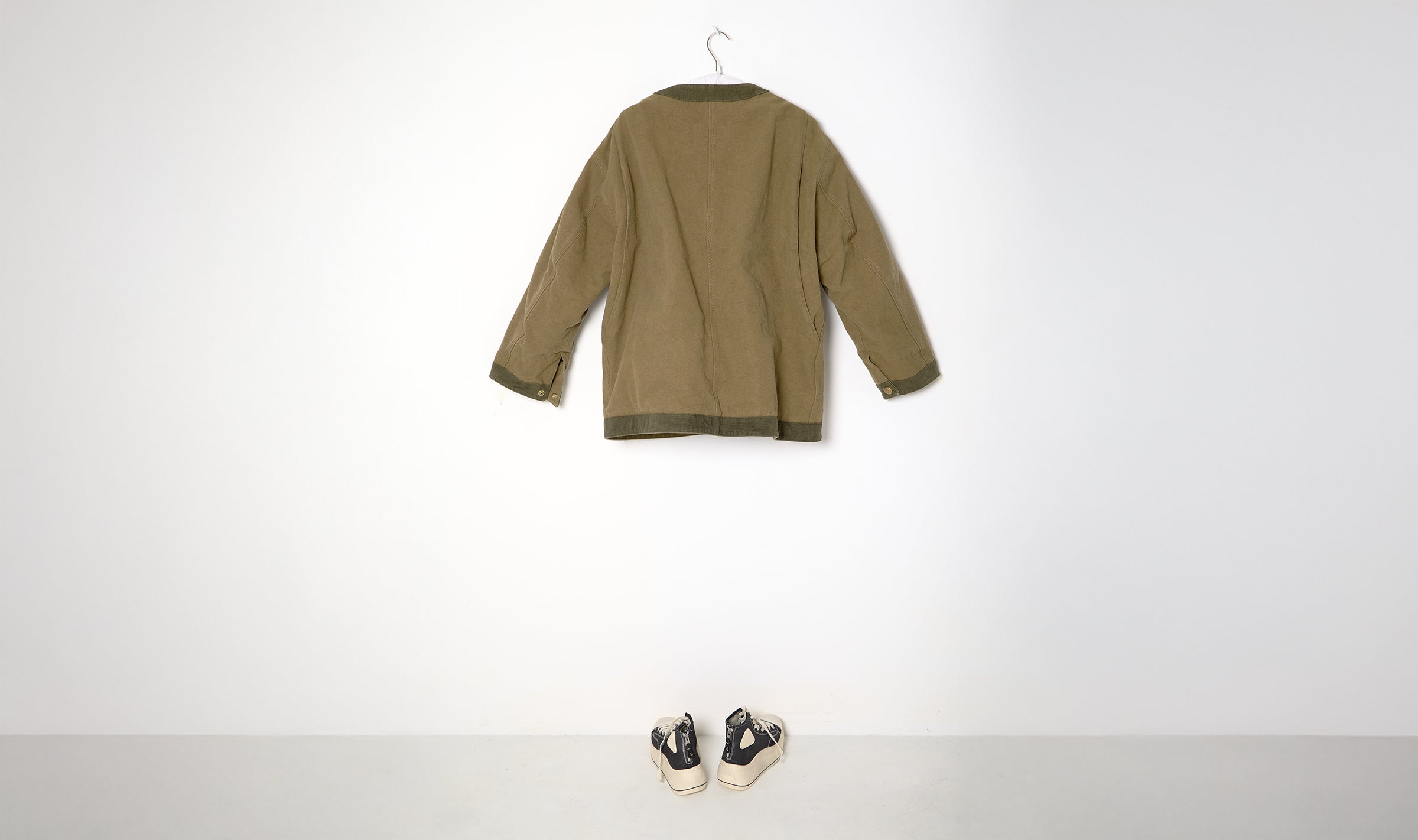green cotton field jacket