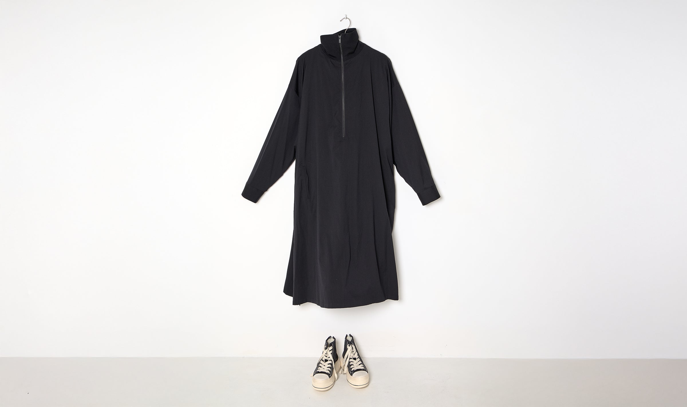 reversible black coat