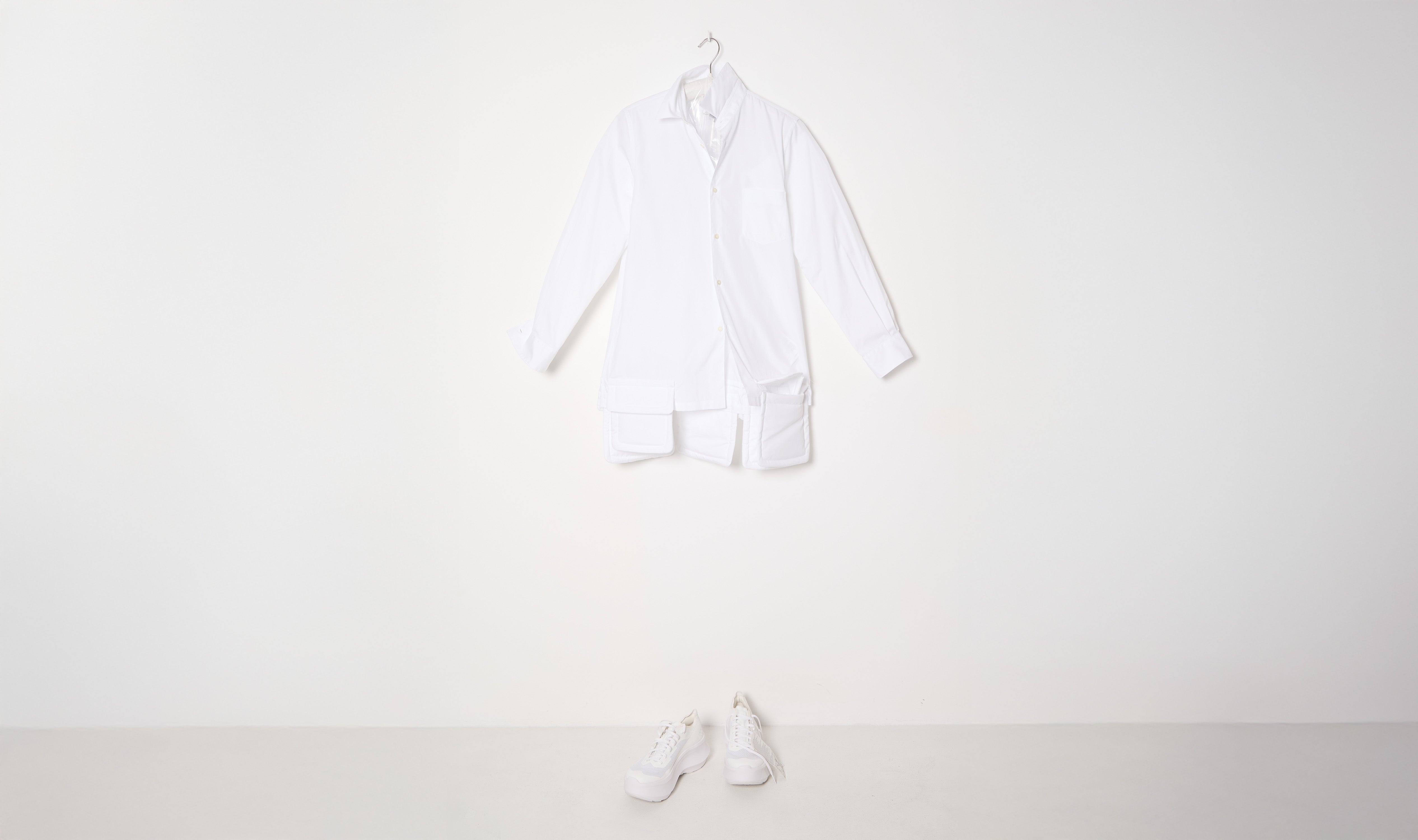 White Cargo Shirt