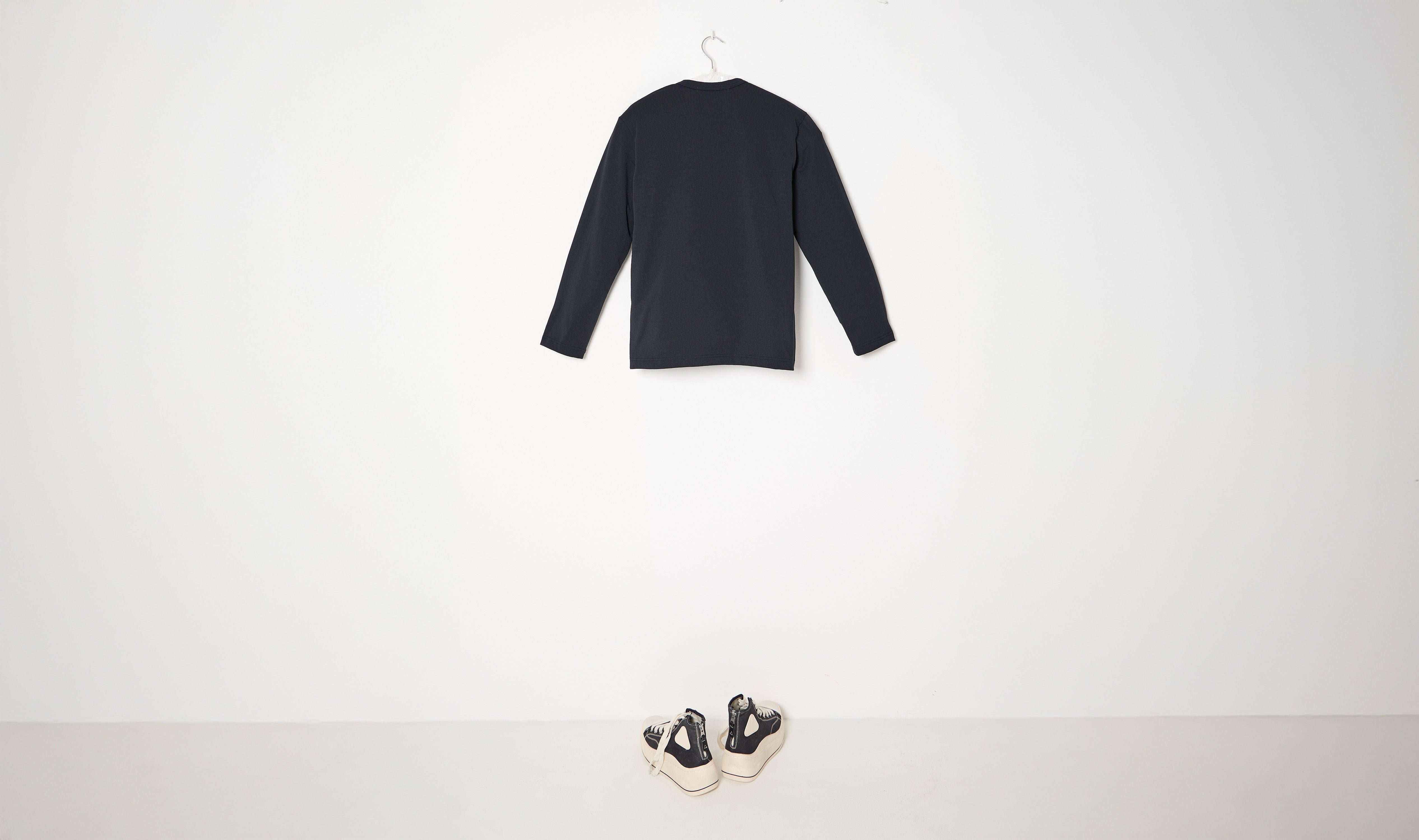Black Poly Cargo Tee Shirt