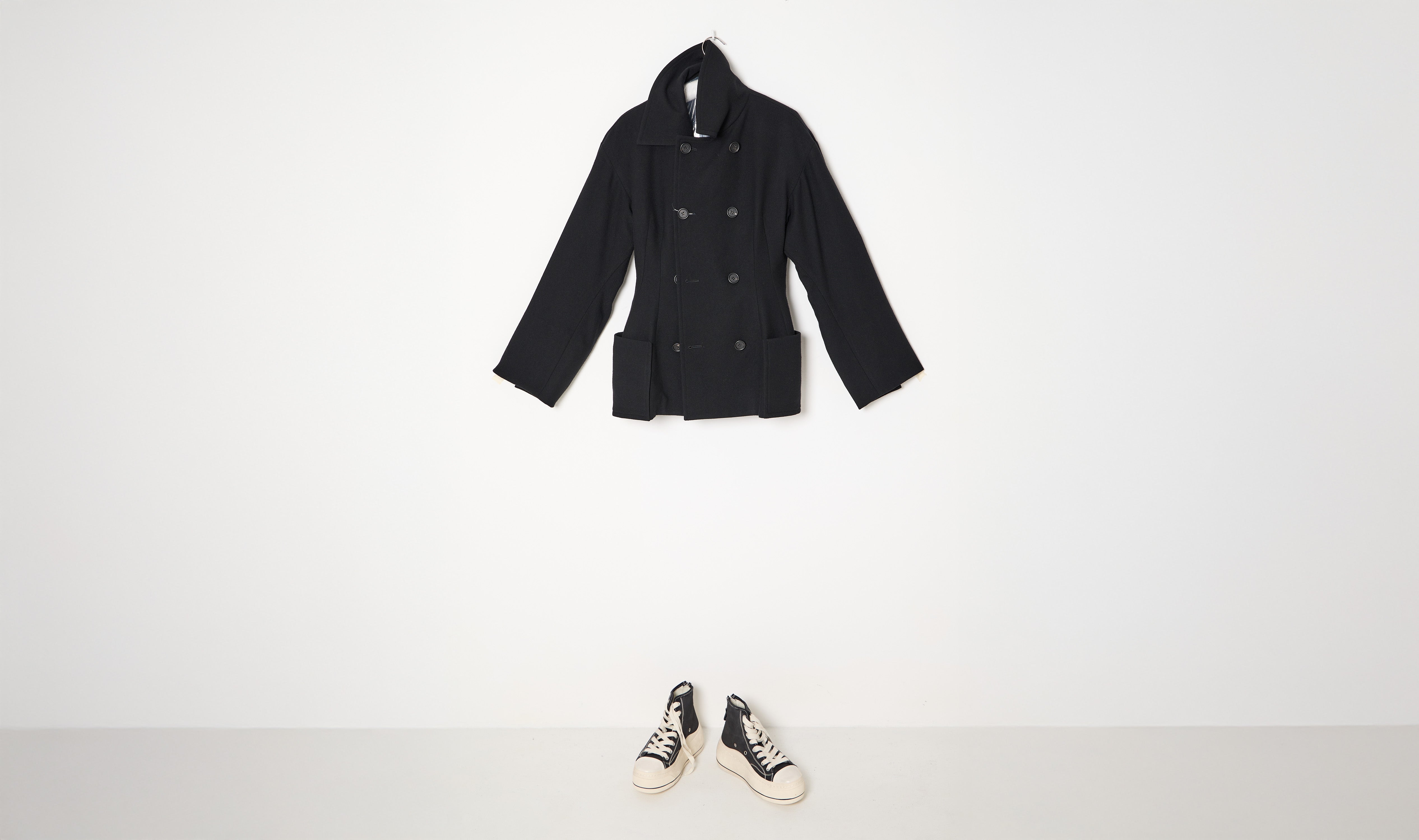 Black Wool Pea Coat