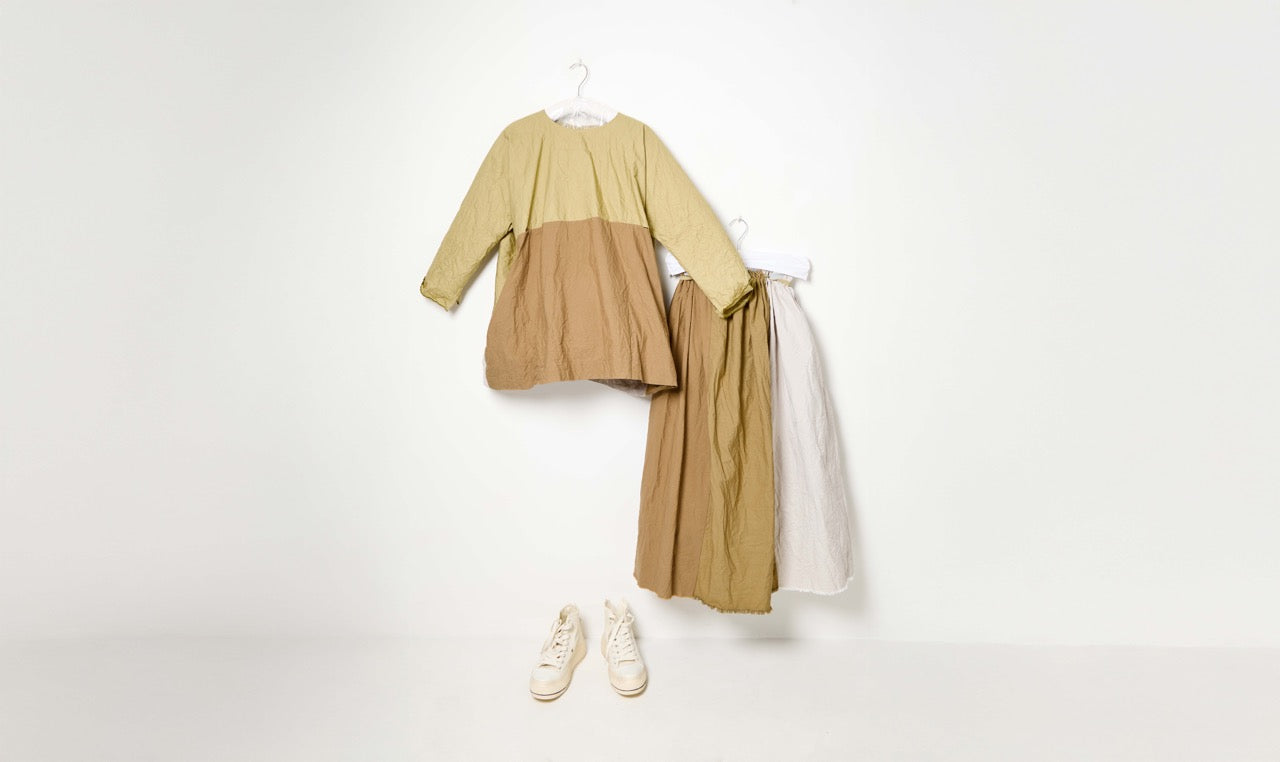 patchwork cotton outfit